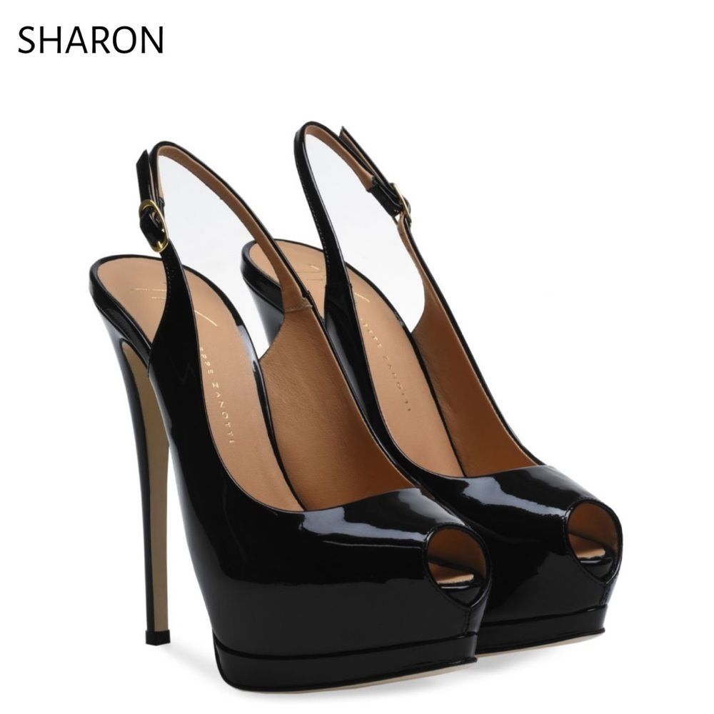 GIUSEPPE ZANOTTI Sharon
slingback pumps - black - Picture 8 of 8